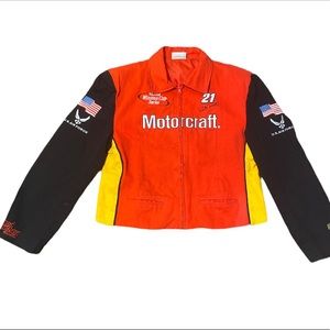 Unique vintage NASCAR racer jacket